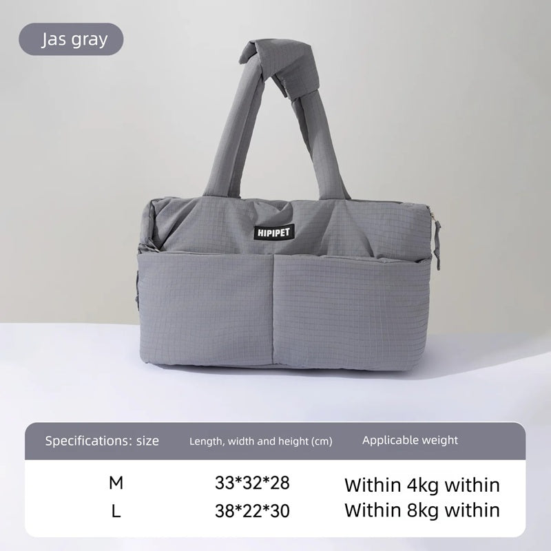 Portable Pet Car Seat With Adjustable Safety Leash Carrier
