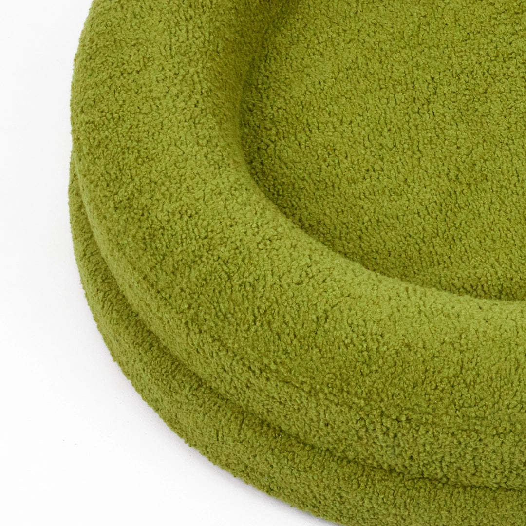 Solid Color Leisure Round Pet Nest Soft Sleeping Bed