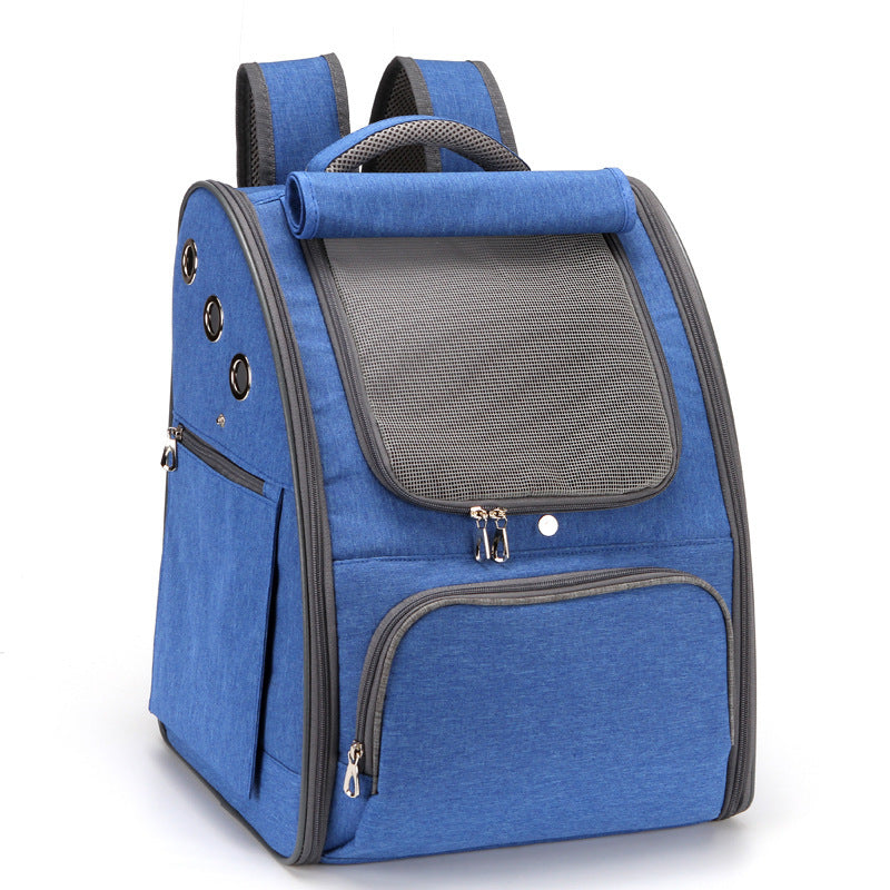 Foldable Breathable Pet Carrier Travel Backpack Bag Portable