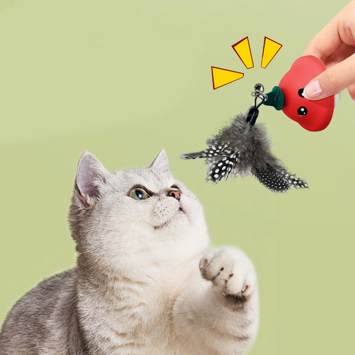 Suction Cup Retractable Wand Interactive Pet Teaser Exercise Toy