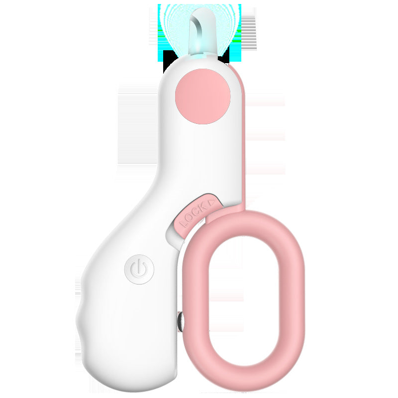 LED Illuminated Pet Mini Nail Trimmer ABS Grooming Tool