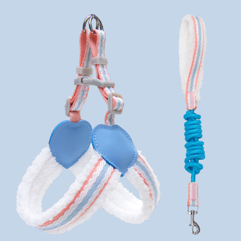 Pet Breathable Chest Vest Walking Leash Summer Gear