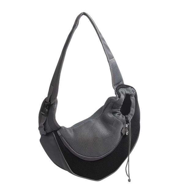 Outdoor Mesh Pet Carrier Shoulder Handbag Travel Bag