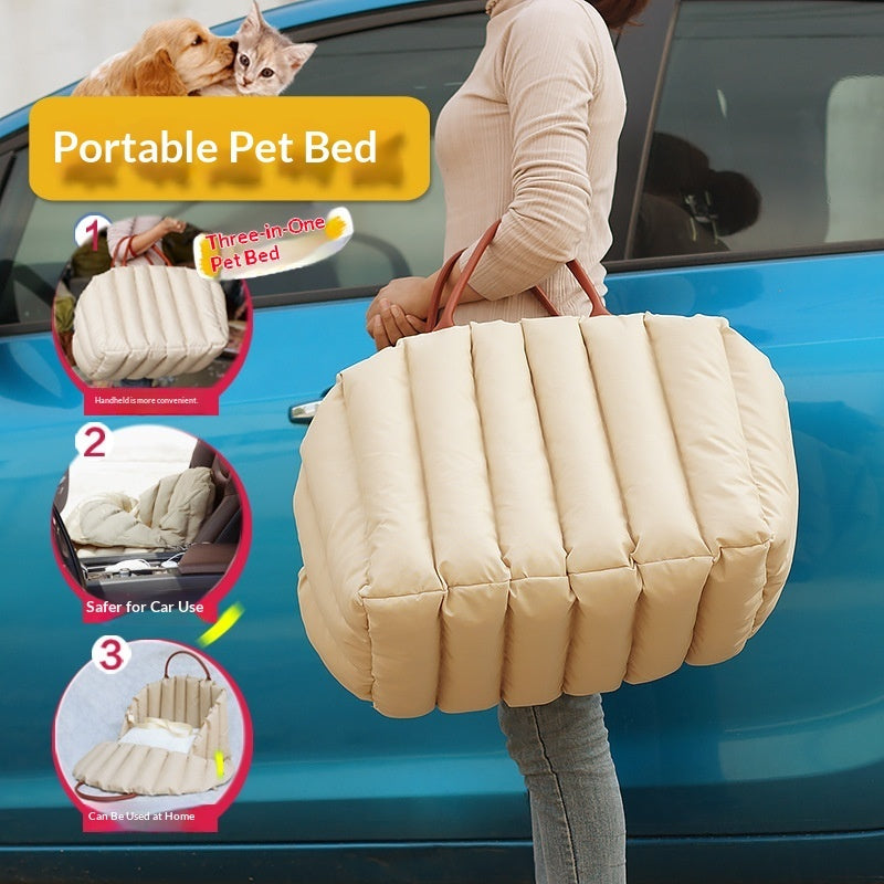 Portable Pet Carrier For Car Travel Comfort Bag