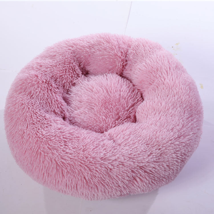 Round Cotton Winter Warm Pet Sleeping Bed Kennel