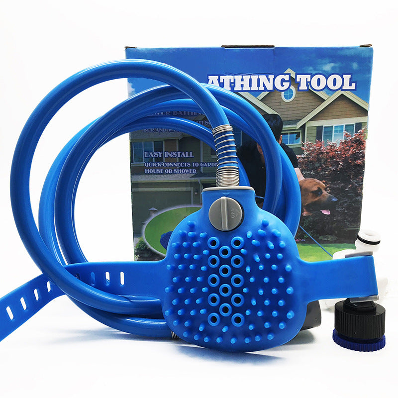 Pet Outdoor Shower Bath Cleaning Brush Tool