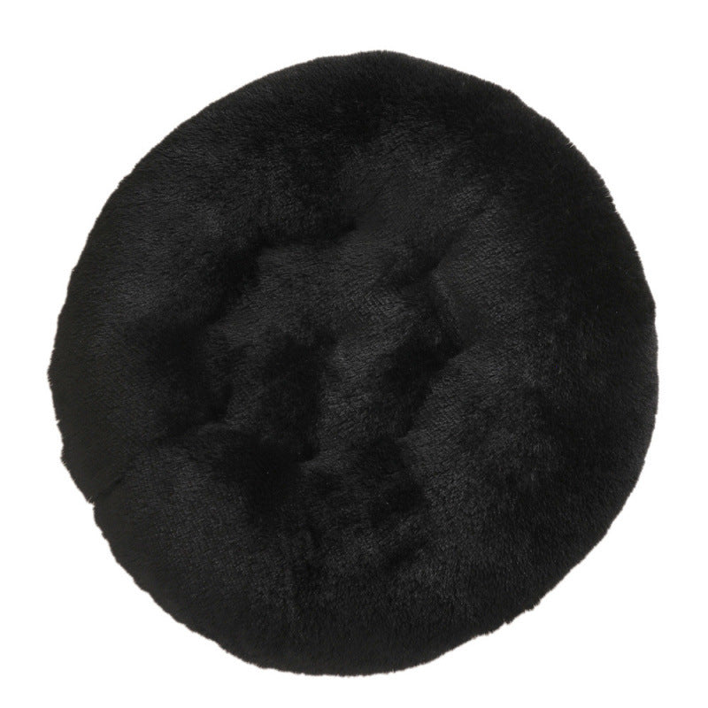 Round Plush Warm Pet Sleeping Bed Soft Cushion Mat