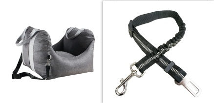 Waterproof Pet Car Seat Carrier Mesh Travel Bed Basket