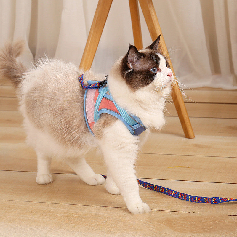 Pet Reflective Anti Escape Harness Walking Leash