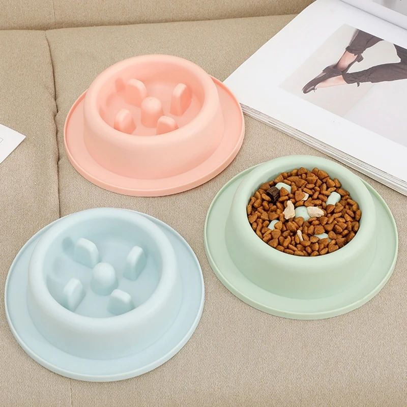 Pet Slow Feeding Anti Choking Interactive Food Bowl Plate