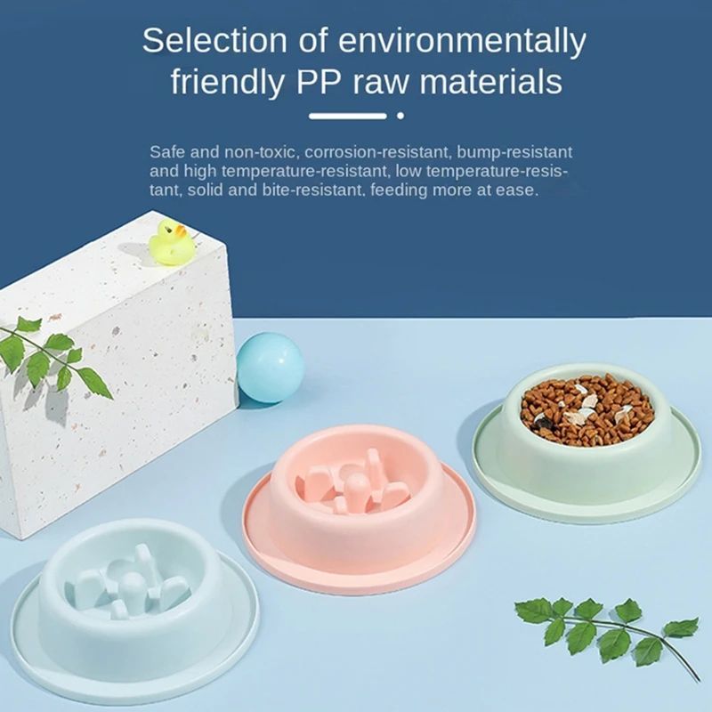 Pet Slow Feeding Anti Choking Interactive Food Bowl Plate
