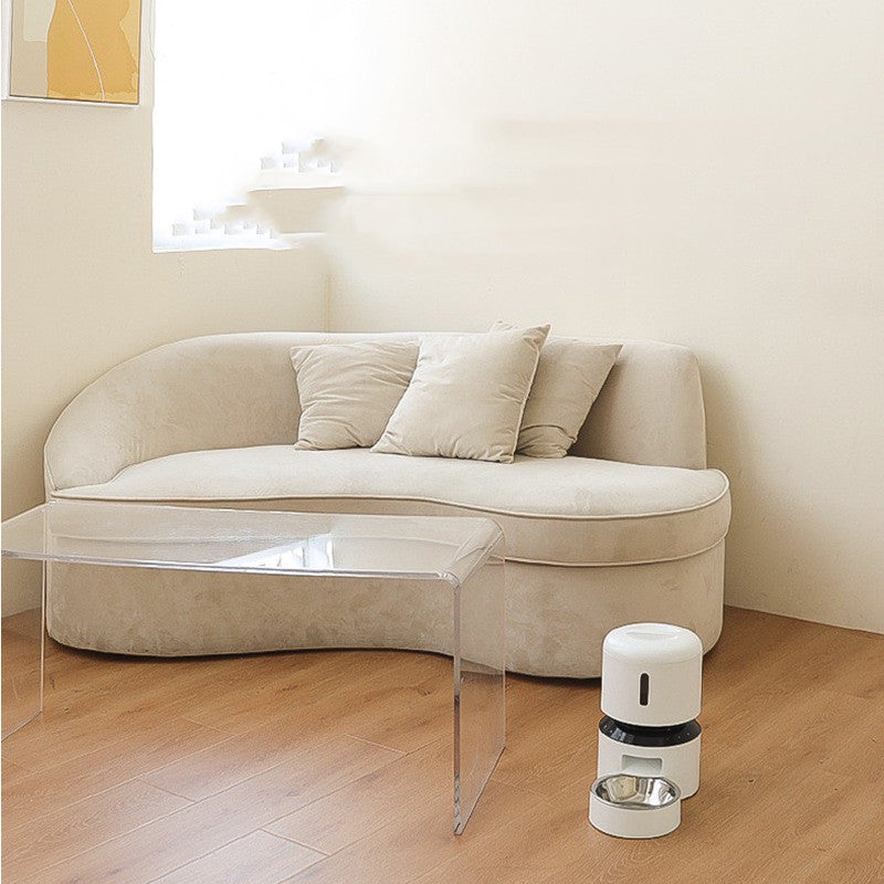 Capsule Style Automatic Pet Feeding Double Bowl Dispenser