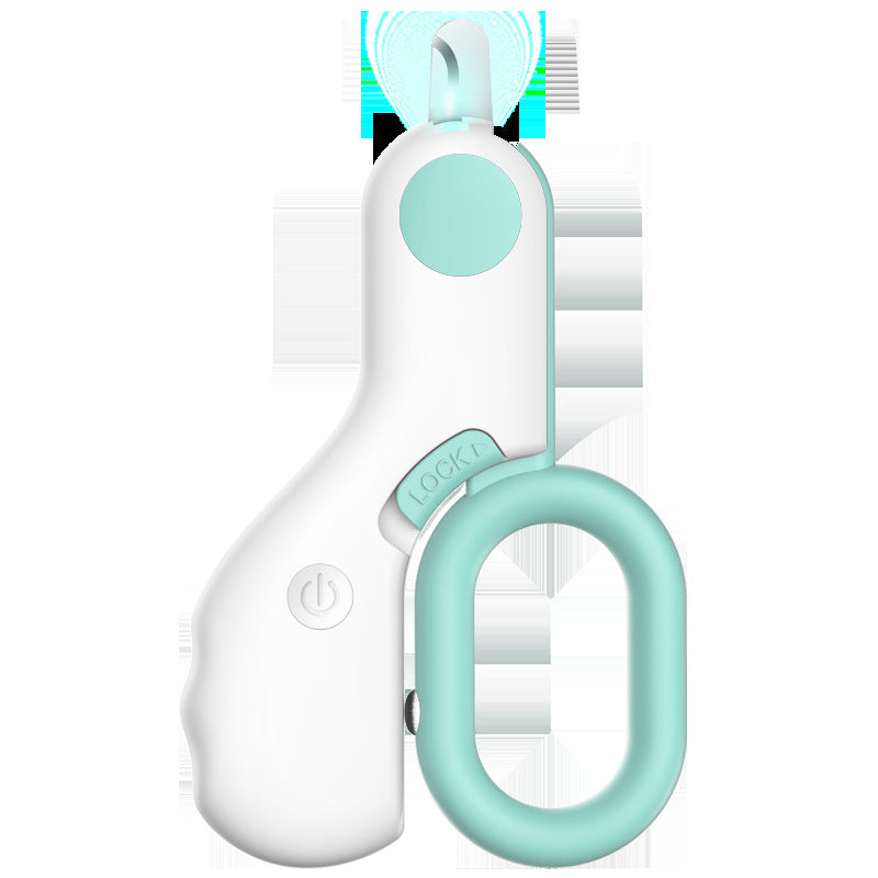 LED Illuminated Pet Mini Nail Trimmer ABS Grooming Tool