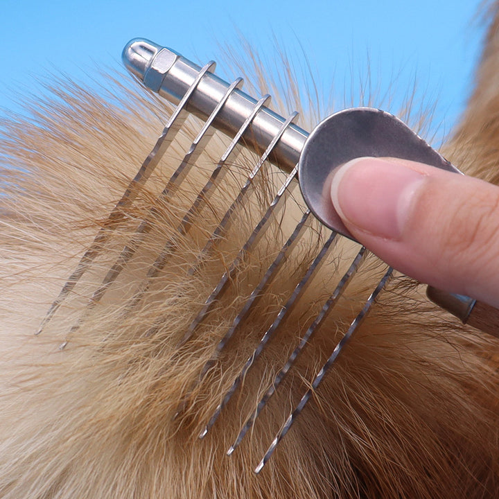 Pet Grooming Brush For Knot And Fur Removal Tool