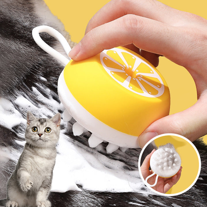 Pet 2 In 1 Spa Massage Silicone Bath Brush Tool