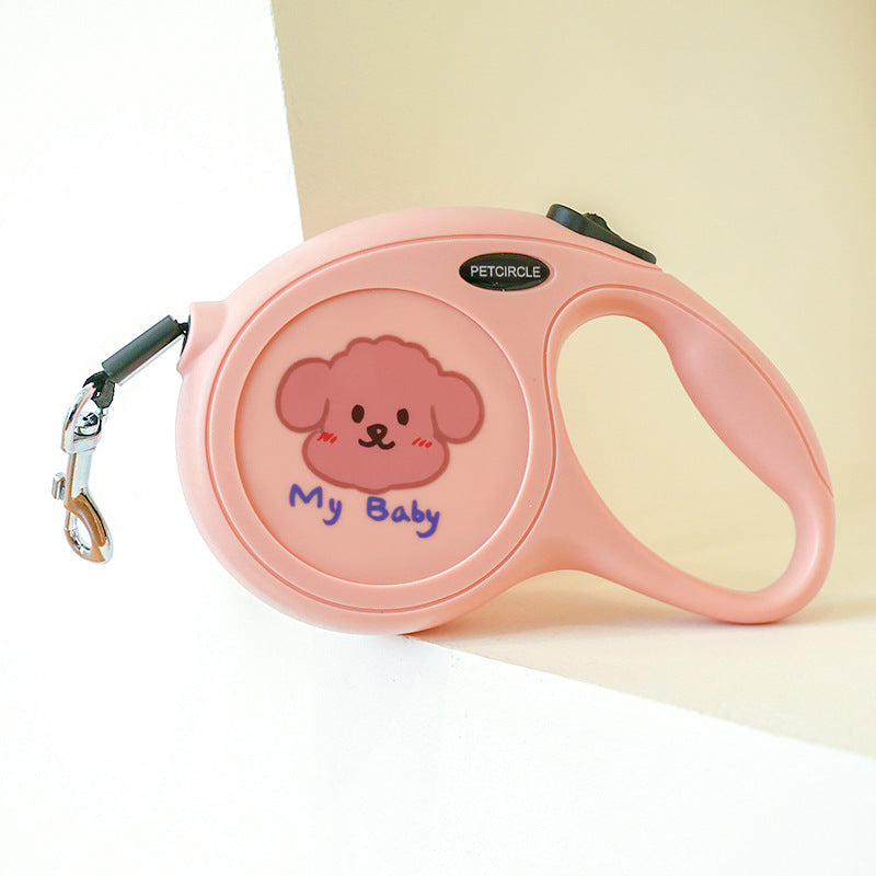 Pet 5M Cartoon Retractable Walking Leash Tool