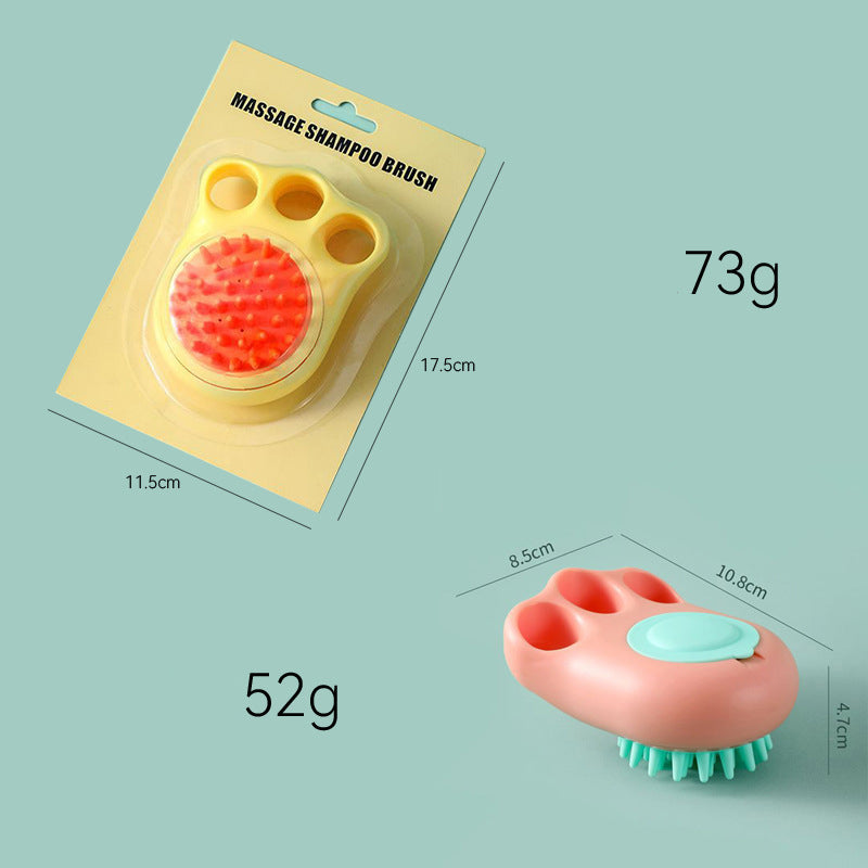 Pet Bath Massage Comb Brush Grooming Cleaning Tool
