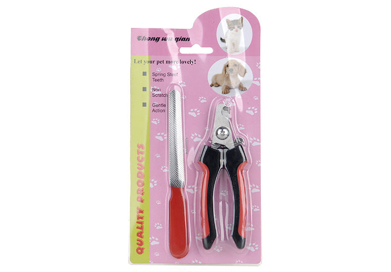 LED Pet Nail Scissors Clippers Safety Grooming Tool