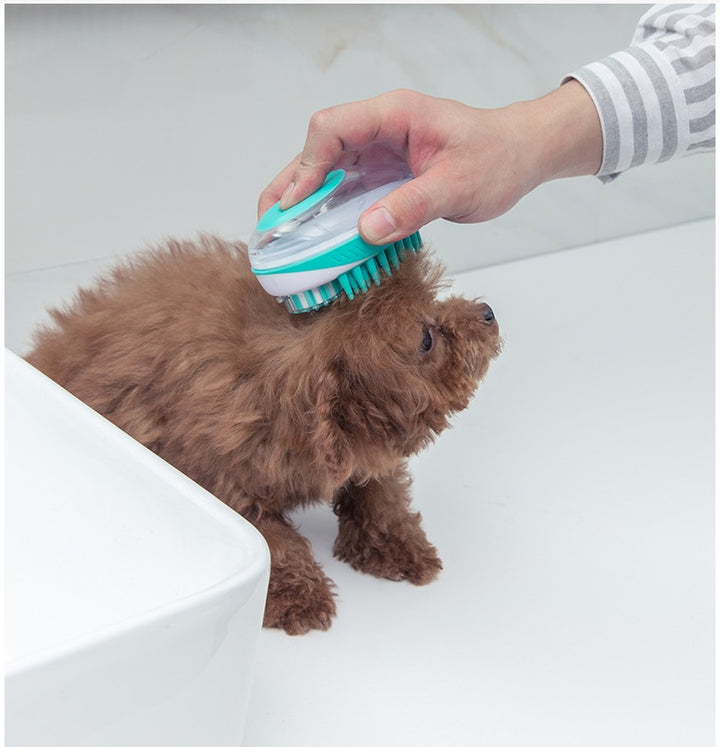 Pet Bath Massage Brush Cleaning Grooming Tool