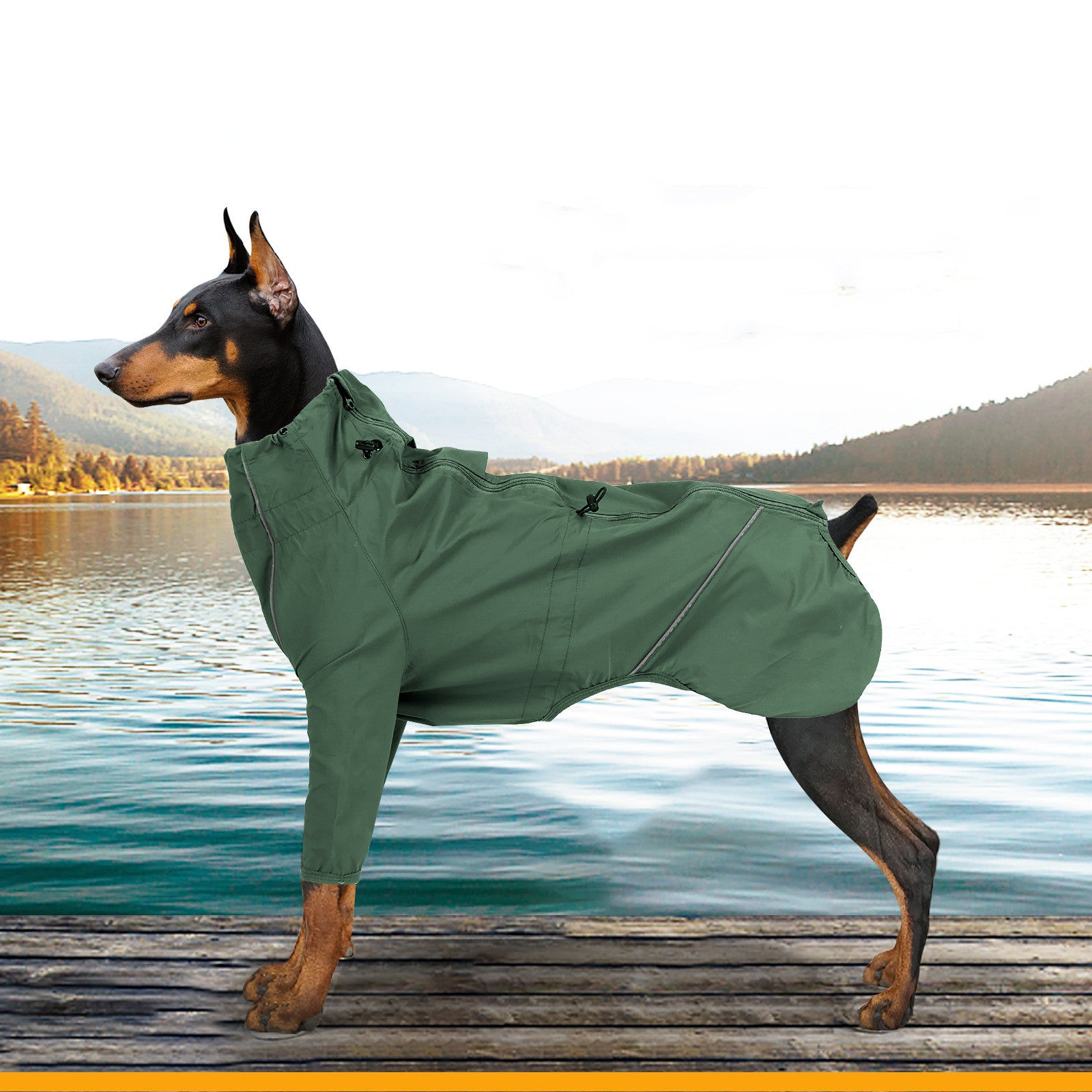 Pet Reflective Traction Hole Clothing Safety Wear