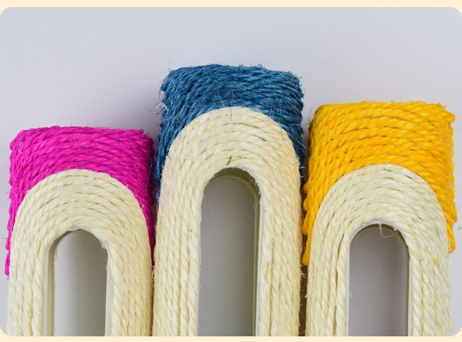 Three Piece Sisal Drum Pet Toy Set Scratching Play Balls
