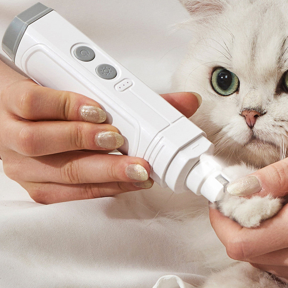 Automatic Pet Nail Trimmer Double Light High Power Tool