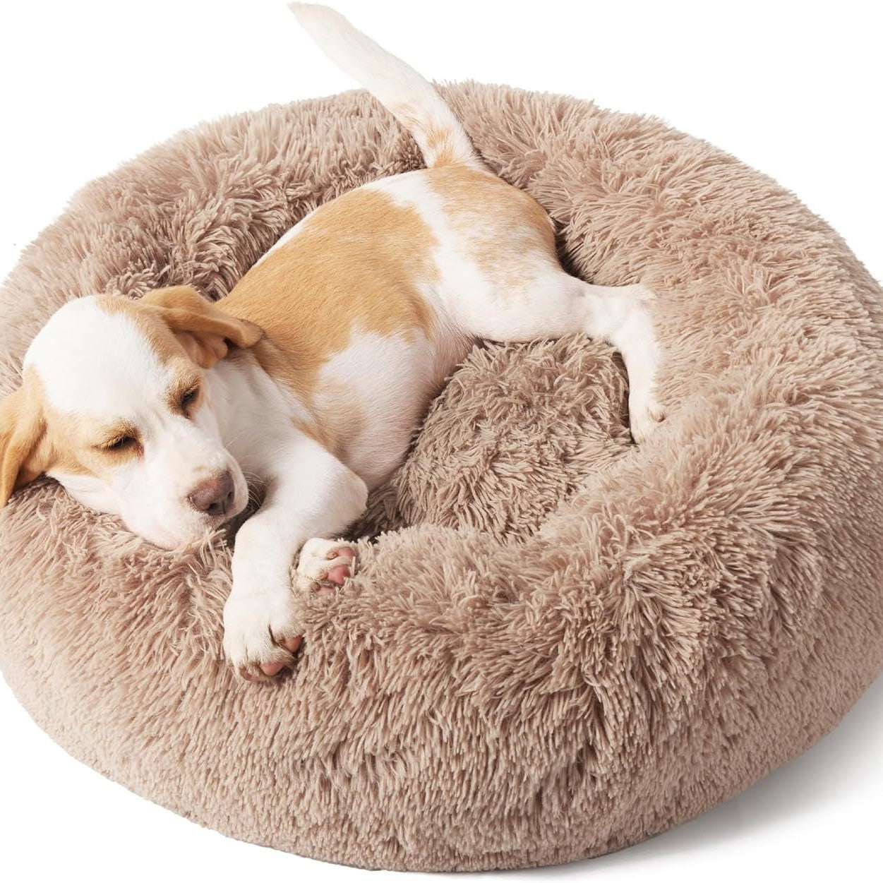 Non Slip Plush Round Pet Bed Indoor Soft Cushion Mat