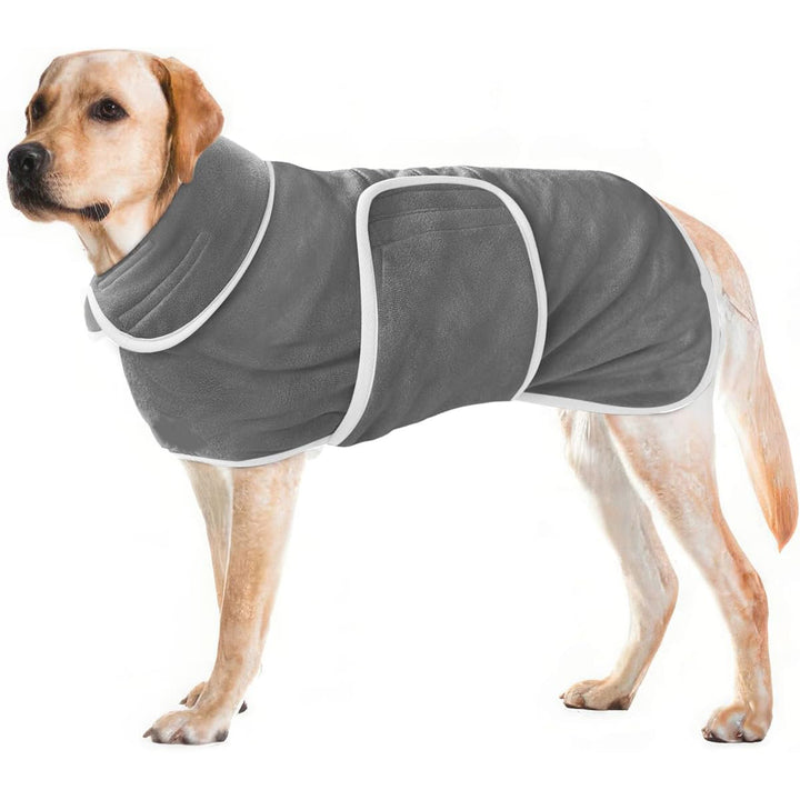 Super Absorbent Pet Bathrobe Towel Pajamas Outfit Coat Wrap