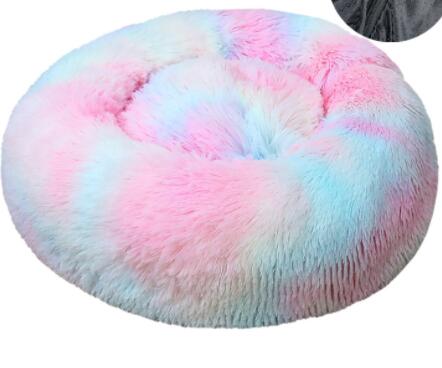 Soft Thick Plush Round Pet Bed Cushion Nest
