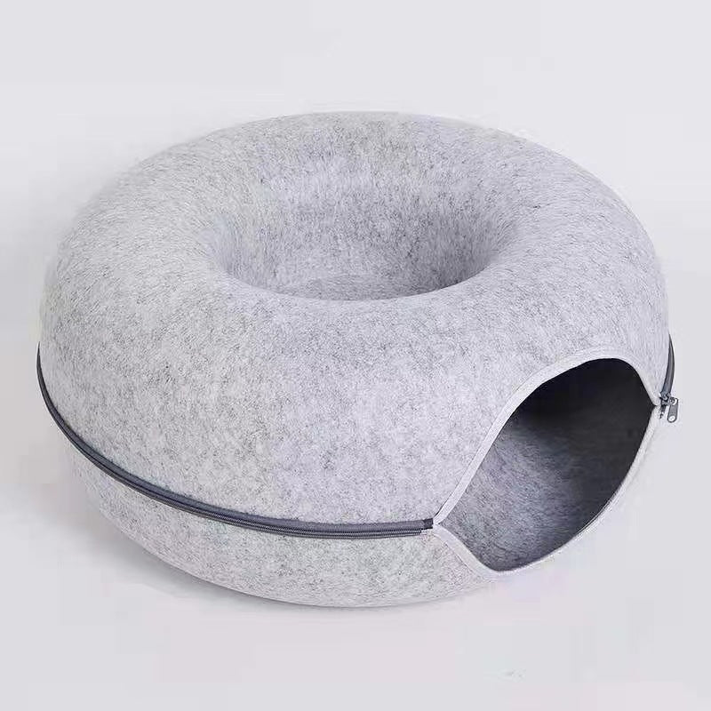 Comfortable Round Pet Tunnel Sleeping Bed Play Nest