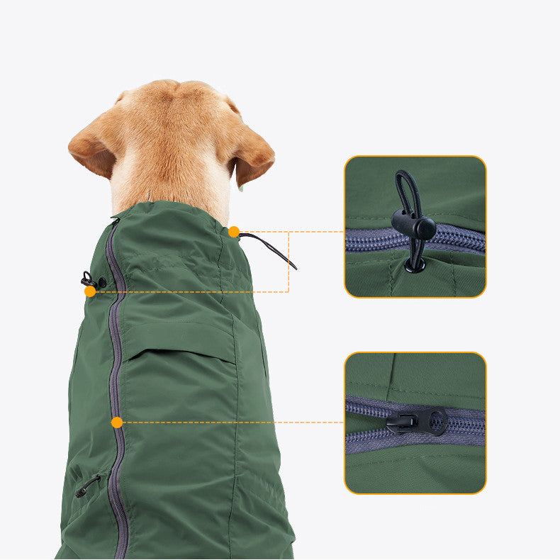 Pet Reflective Traction Hole Clothing Safety Wear