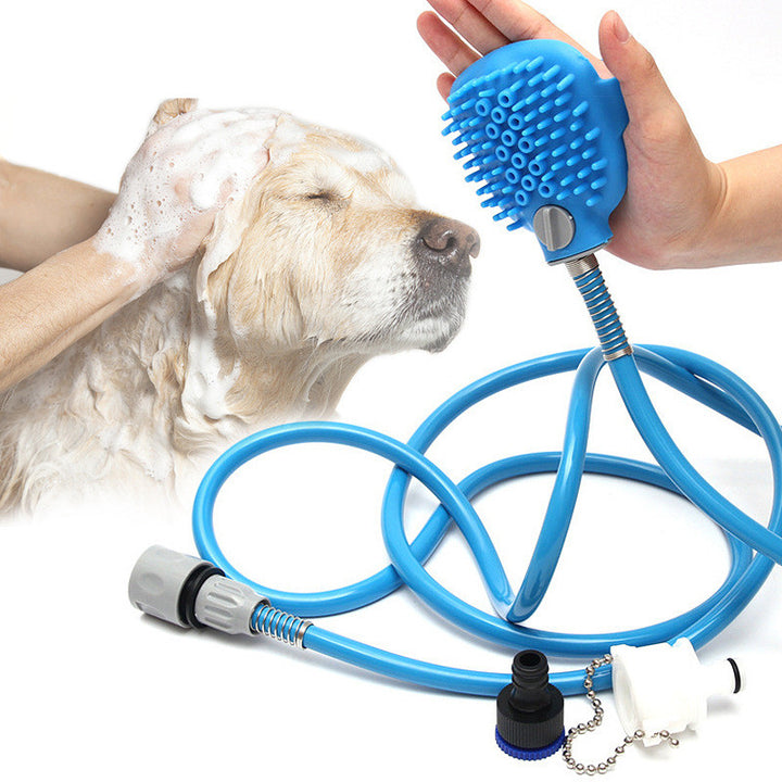 Pet Outdoor Shower Bath Cleaning Brush Tool