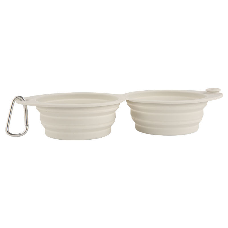 Foldable Silicone Pet Travel Feeding Bowl Portable Dish