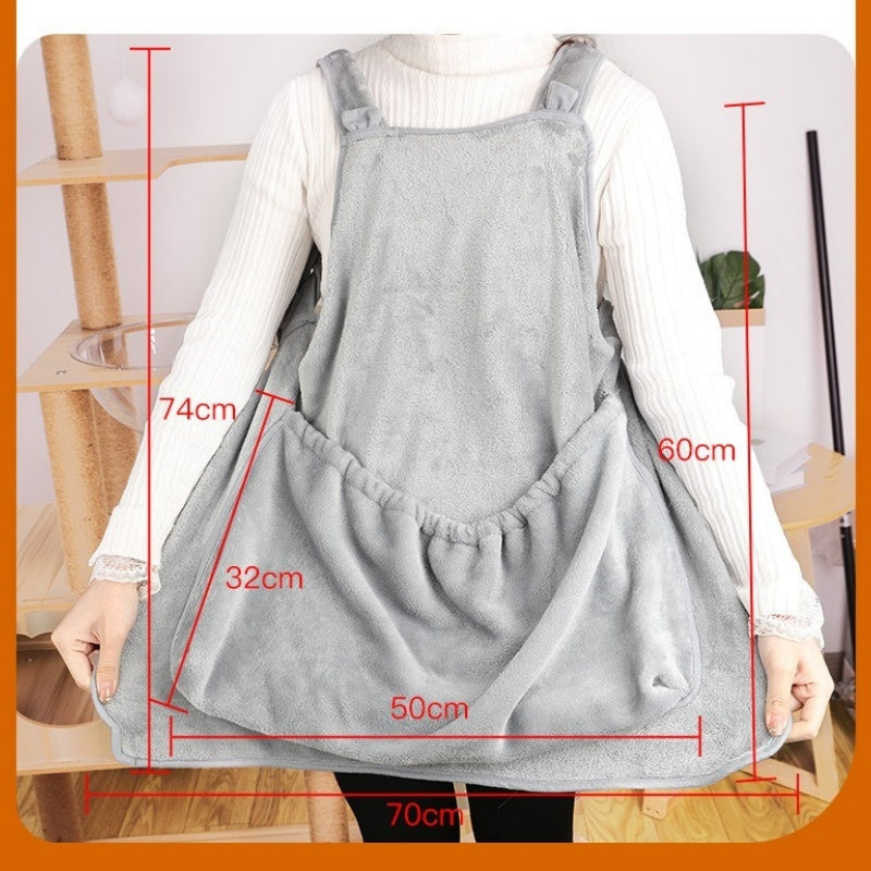 Outdoor Pet Carrier Chest Bag Plush Sleeping Pocket Travel