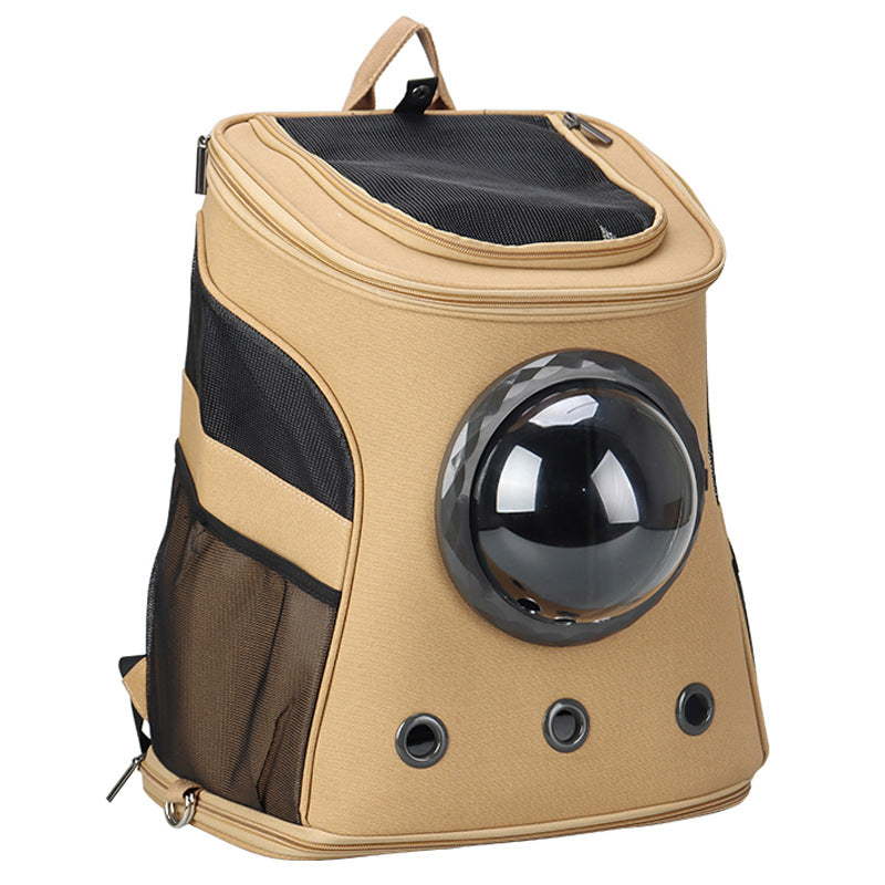 Portable Medium Pet Carrier Backpack Style Travel Bag